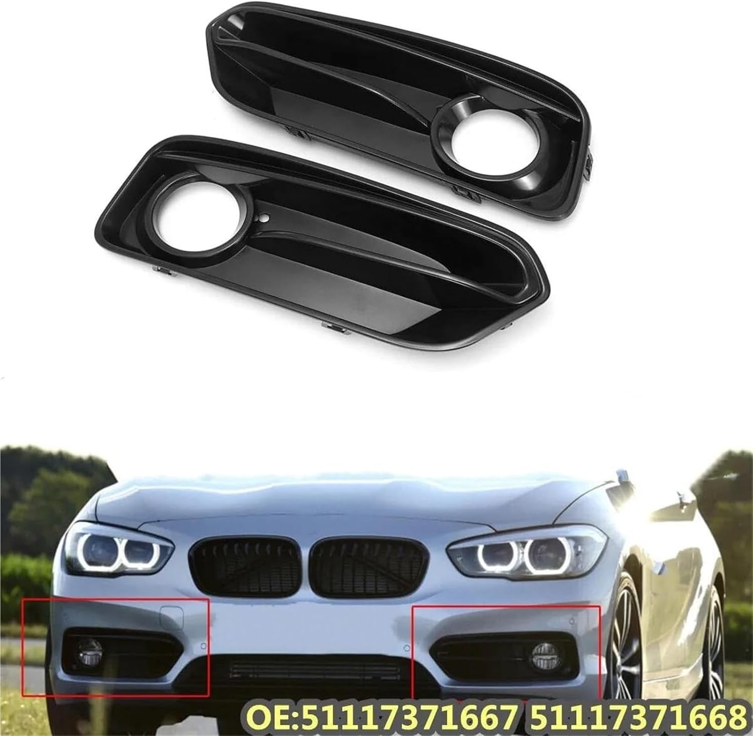 BMW 純正 F30.F31 US仕様 フロントバンパーフォグレスカバー